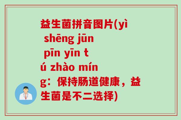 益生菌拼音图片(yì shēng jūn pīn yīn tú zhào míng:保持肠道健康,益生菌是不二选择) 益生菌拼音图片(yì shēng jūn pīn yīn tú zhào míng:保持肠道健康,益生菌是不二选择)