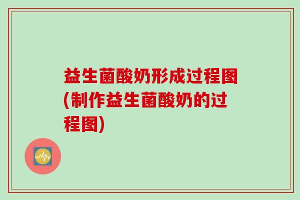 益生菌酸奶形成过程图(制作益生菌酸奶的过程图)