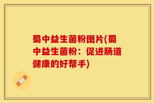 蜀中益生菌粉图片(蜀中益生菌粉：促进肠道健康的好帮手)