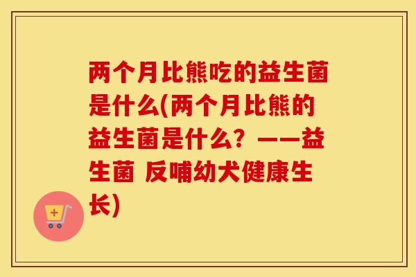 两个月比熊吃的益生菌是什么(两个月比熊的益生菌是什么？——益生菌 反哺幼犬健康生长)