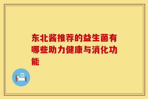 东北酱推荐的益生菌有哪些助力健康与消化功能