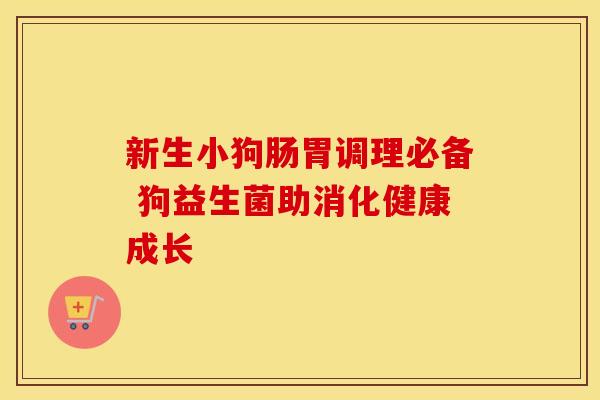 新生小狗肠胃调理必备 狗益生菌助消化健康成长