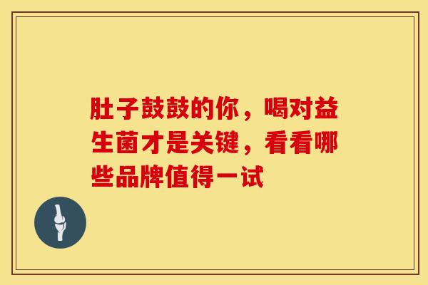 肚子鼓鼓的你，喝对益生菌才是关键，看看哪些品牌值得一试